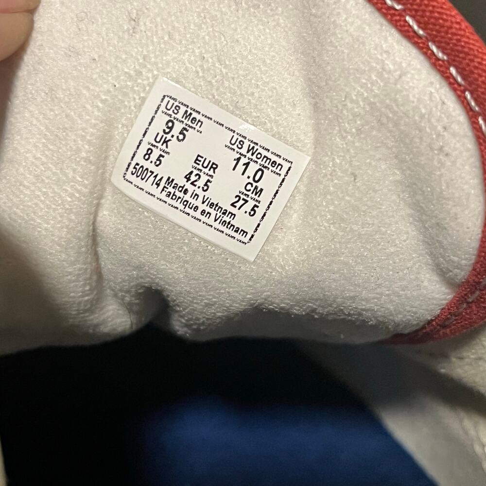 Vans UltraCush Style 36 Two Tone Burnt Brick Suede Old School M Sz 9.5 W 11 - Picture 6 of 7